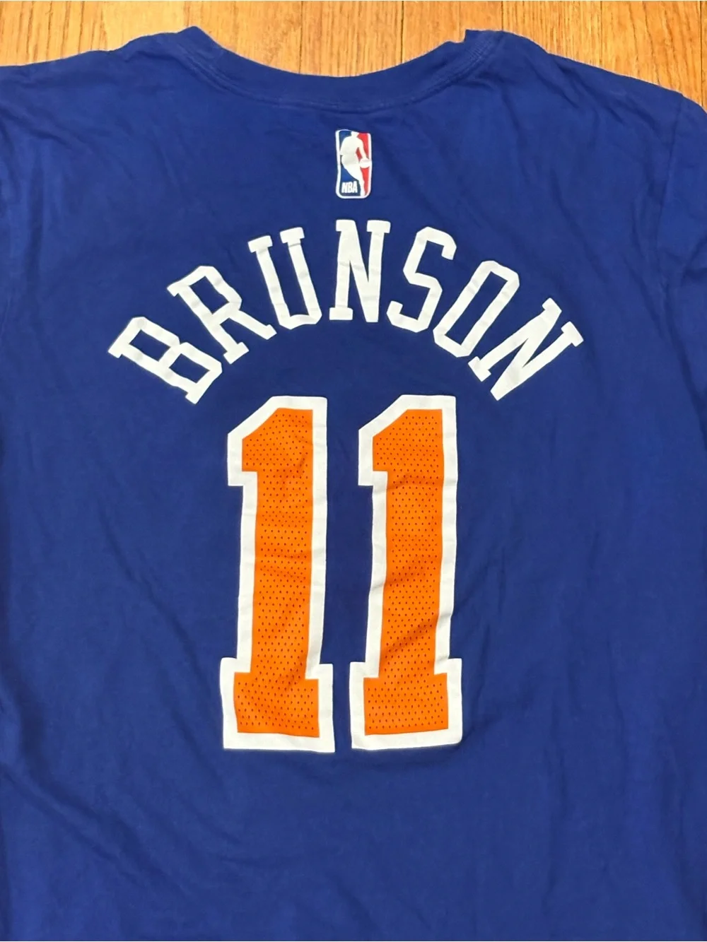 The Nike Tee New York Knicks #11 Jalen Brunson Size Adult Small